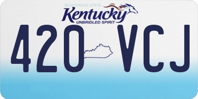 KY license plate 420VCJ