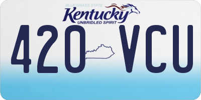 KY license plate 420VCU