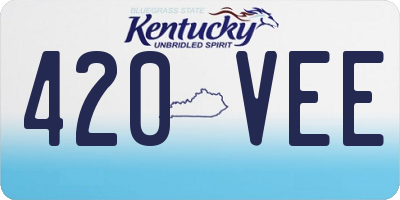 KY license plate 420VEE