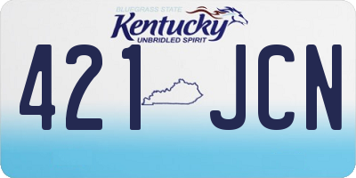 KY license plate 421JCN