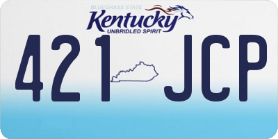 KY license plate 421JCP