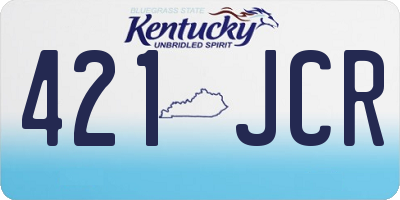 KY license plate 421JCR