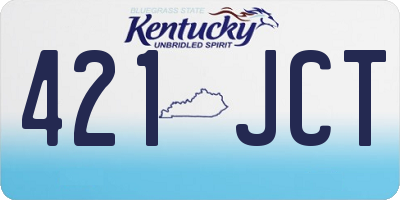 KY license plate 421JCT