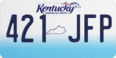 KY license plate 421JFP