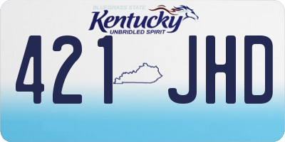KY license plate 421JHD