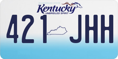 KY license plate 421JHH