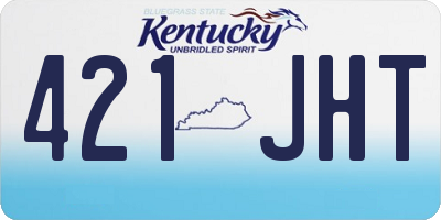 KY license plate 421JHT