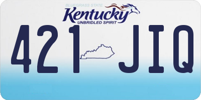 KY license plate 421JIQ