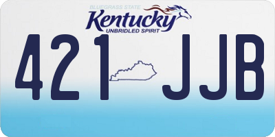 KY license plate 421JJB