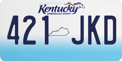 KY license plate 421JKD