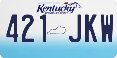KY license plate 421JKW