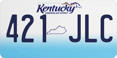 KY license plate 421JLC