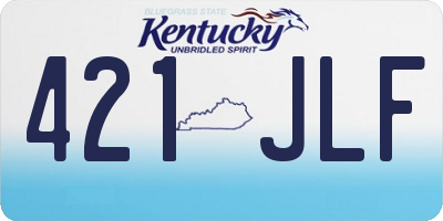 KY license plate 421JLF