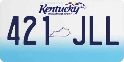 KY license plate 421JLL