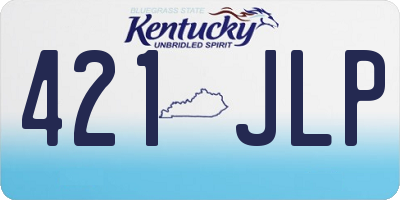KY license plate 421JLP