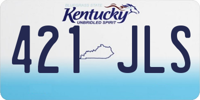 KY license plate 421JLS