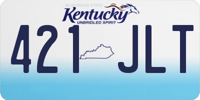 KY license plate 421JLT