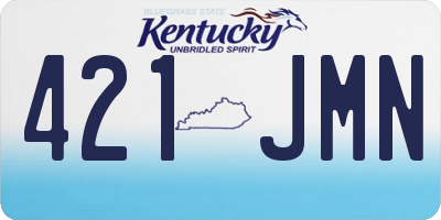 KY license plate 421JMN