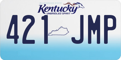 KY license plate 421JMP