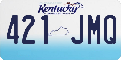 KY license plate 421JMQ
