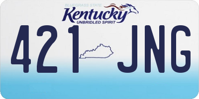 KY license plate 421JNG