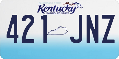 KY license plate 421JNZ