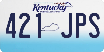KY license plate 421JPS