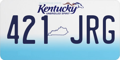 KY license plate 421JRG