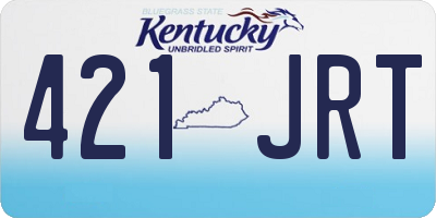 KY license plate 421JRT