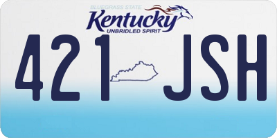 KY license plate 421JSH