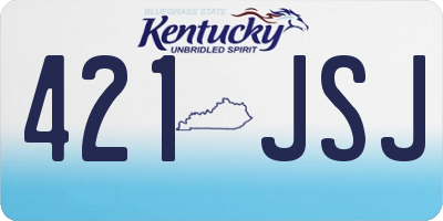 KY license plate 421JSJ
