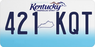 KY license plate 421KQT