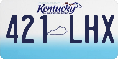 KY license plate 421LHX