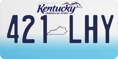 KY license plate 421LHY
