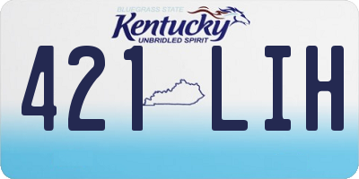 KY license plate 421LIH
