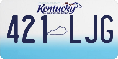 KY license plate 421LJG