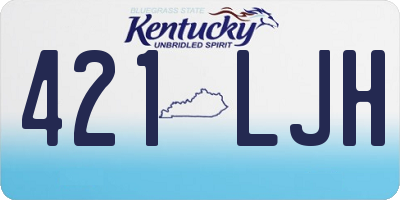 KY license plate 421LJH