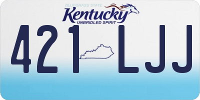 KY license plate 421LJJ