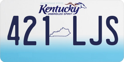 KY license plate 421LJS