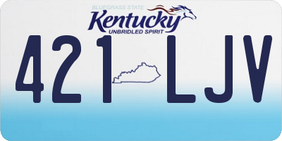 KY license plate 421LJV