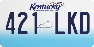 KY license plate 421LKD