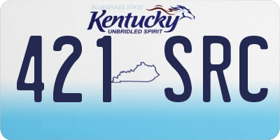 KY license plate 421SRC