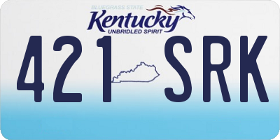 KY license plate 421SRK