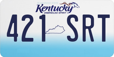 KY license plate 421SRT