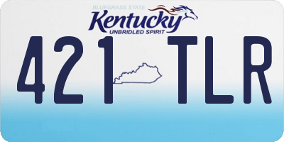 KY license plate 421TLR