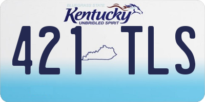 KY license plate 421TLS