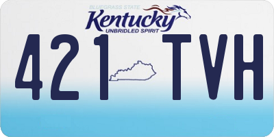 KY license plate 421TVH