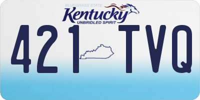 KY license plate 421TVQ