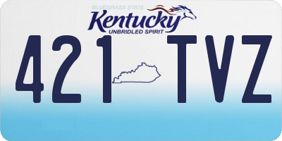 KY license plate 421TVZ