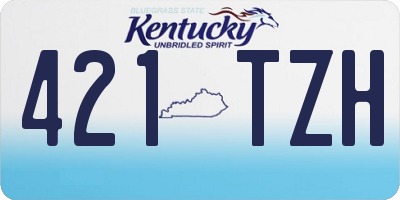 KY license plate 421TZH